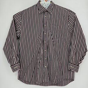 Peter Millar Shirt Mens XXL Button Up Long Sleeve Preppy Striped Casual Colorful